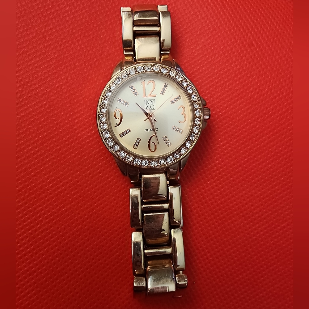 New York & Company Gold-Tone Women's Watch